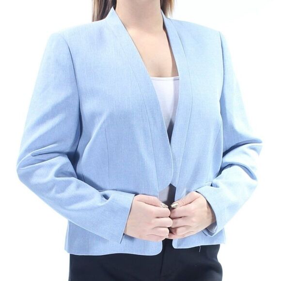 Nine West Blue Flange Kiss Front blazer, size 22W - Picture 1 of 6